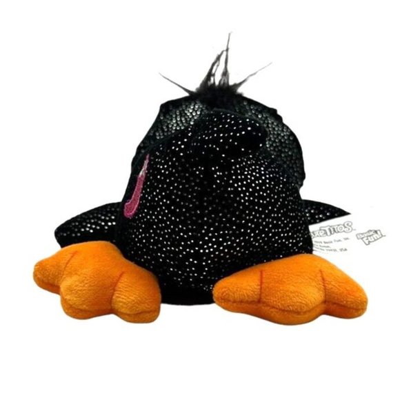 Cutetitos Bean Bag Penguin Penguinito Black & Silver 6" Plush Pink Pepper Toy - Picture 5 of 11